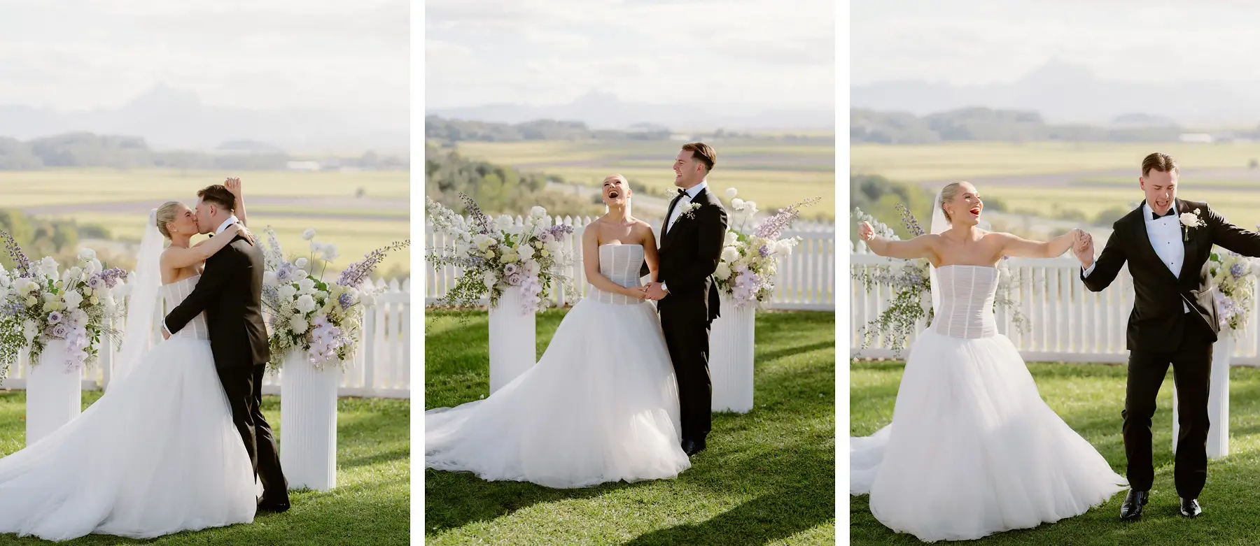 The first kiss, and a dance at the arbor to celebrate, Botanica Plantation House