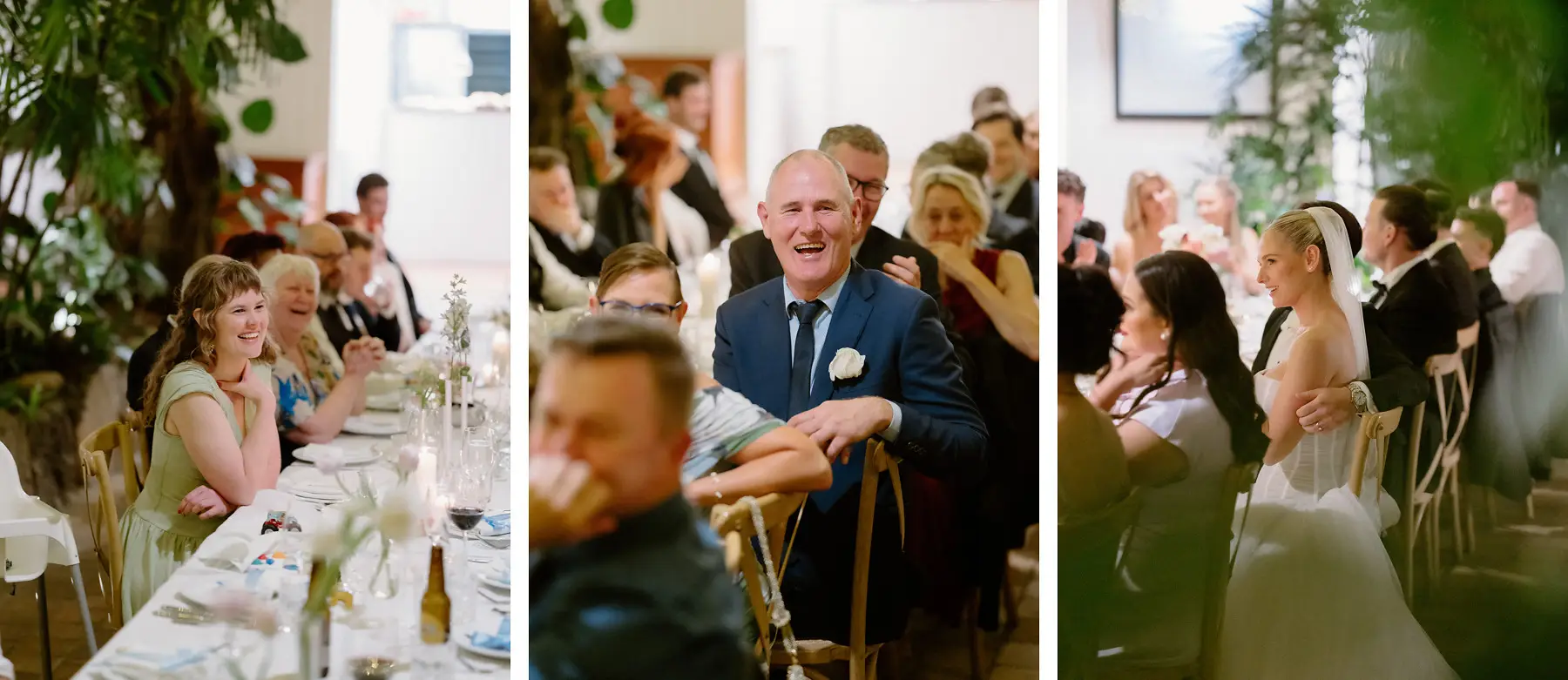 Faces around the tables during the speeches, Botanica Plantation House