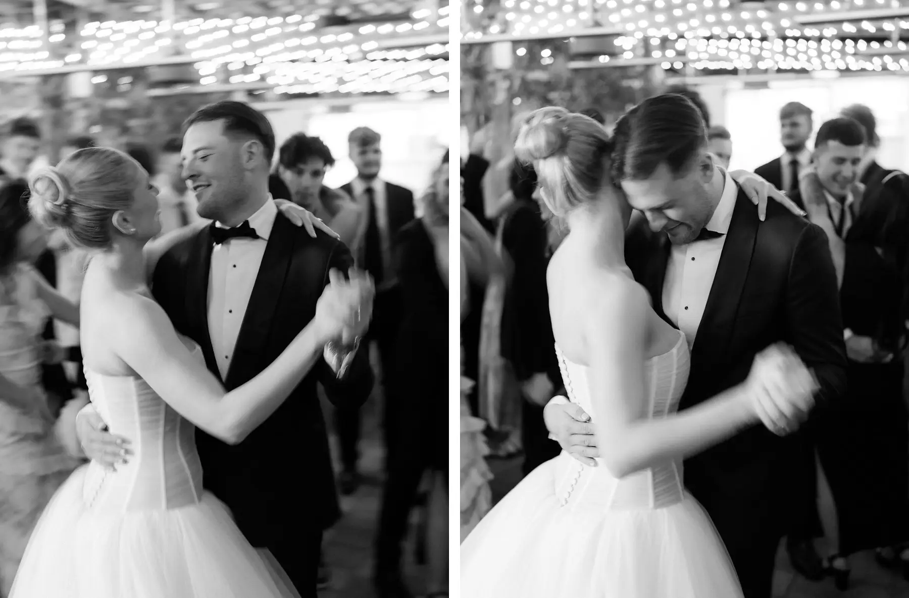Slow dancing as the floor fills around them, Botanica Plantation House