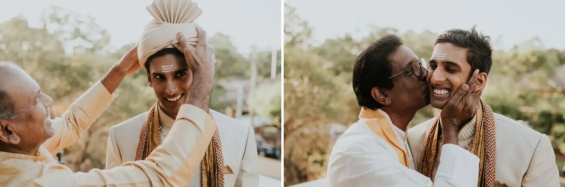 An elder blessing Brahman, and a kiss on the cheek, Sydney