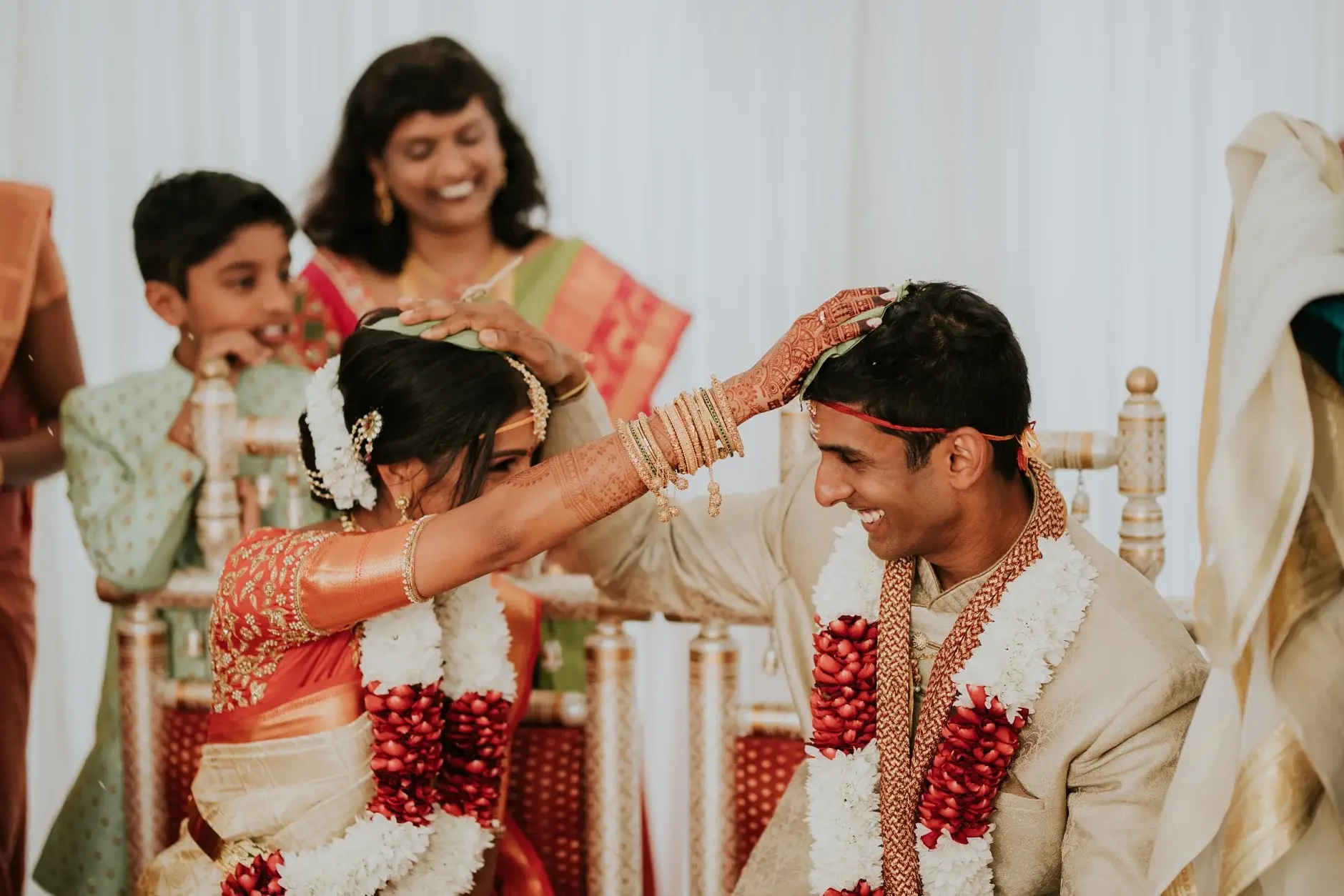 Priyanka being blessed by family at the mandapam, Sydney
