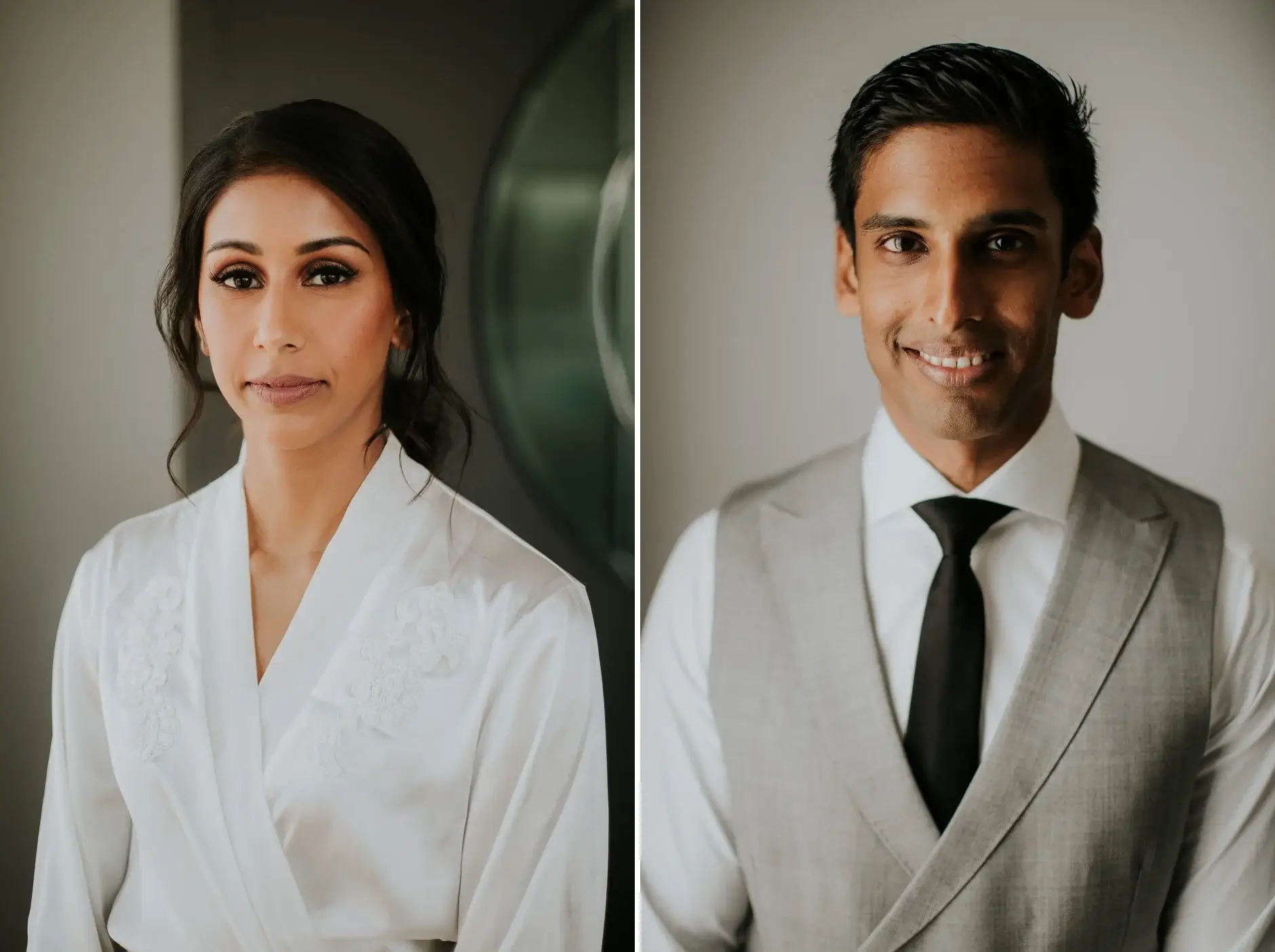 Portraits of Priyanka and Brahman before the second ceremony