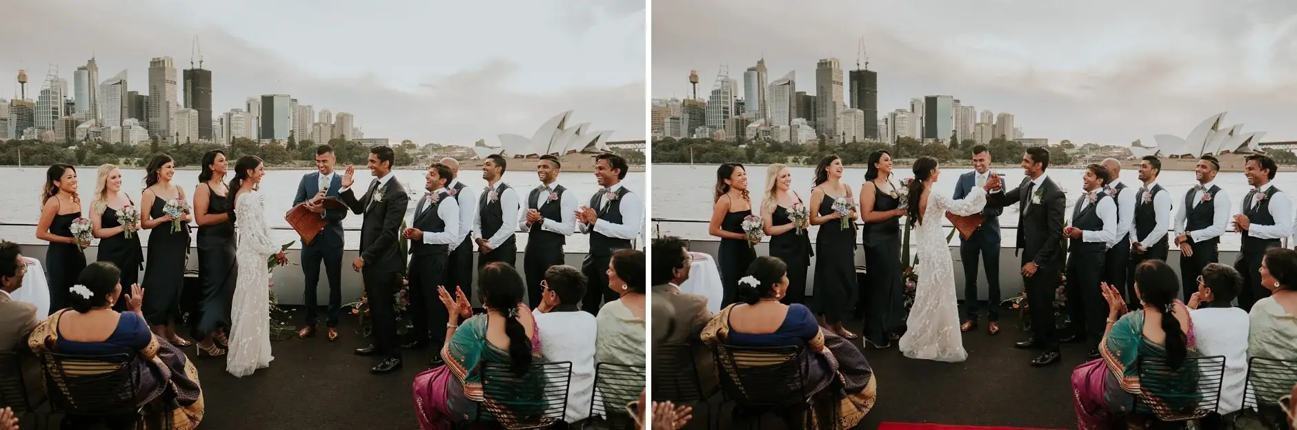Applause as the ceremony ends, two frames, Sydney