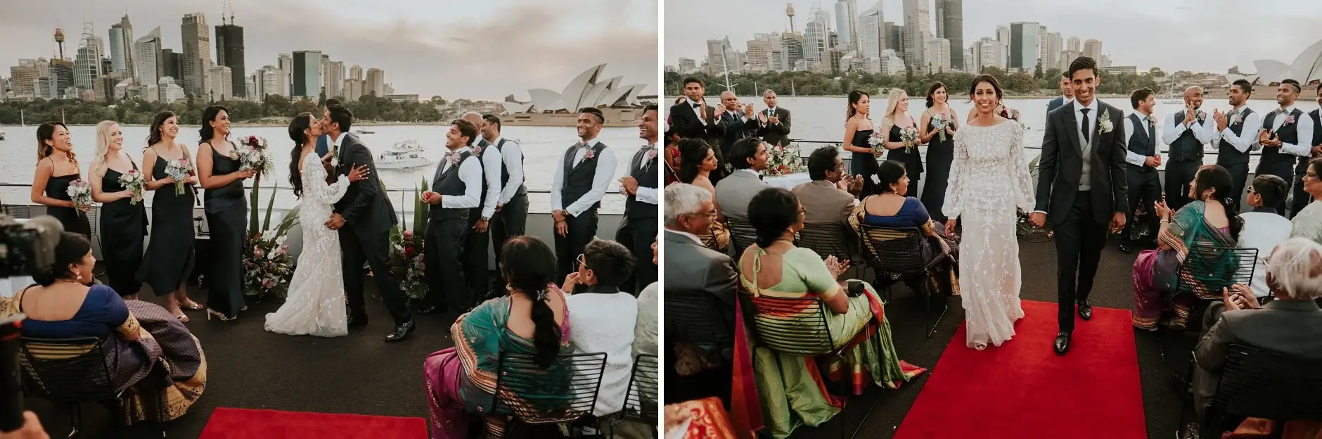 Walking back down the red carpet, two frames, Sydney