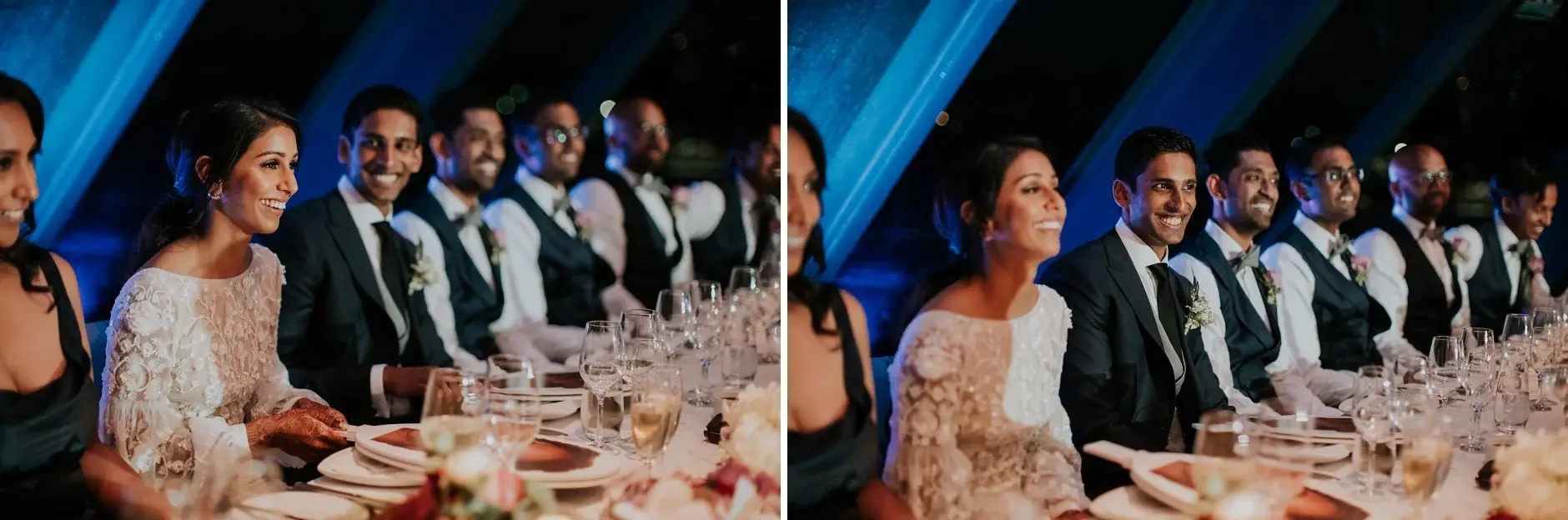 The head table during the speeches, two frames, Sydney