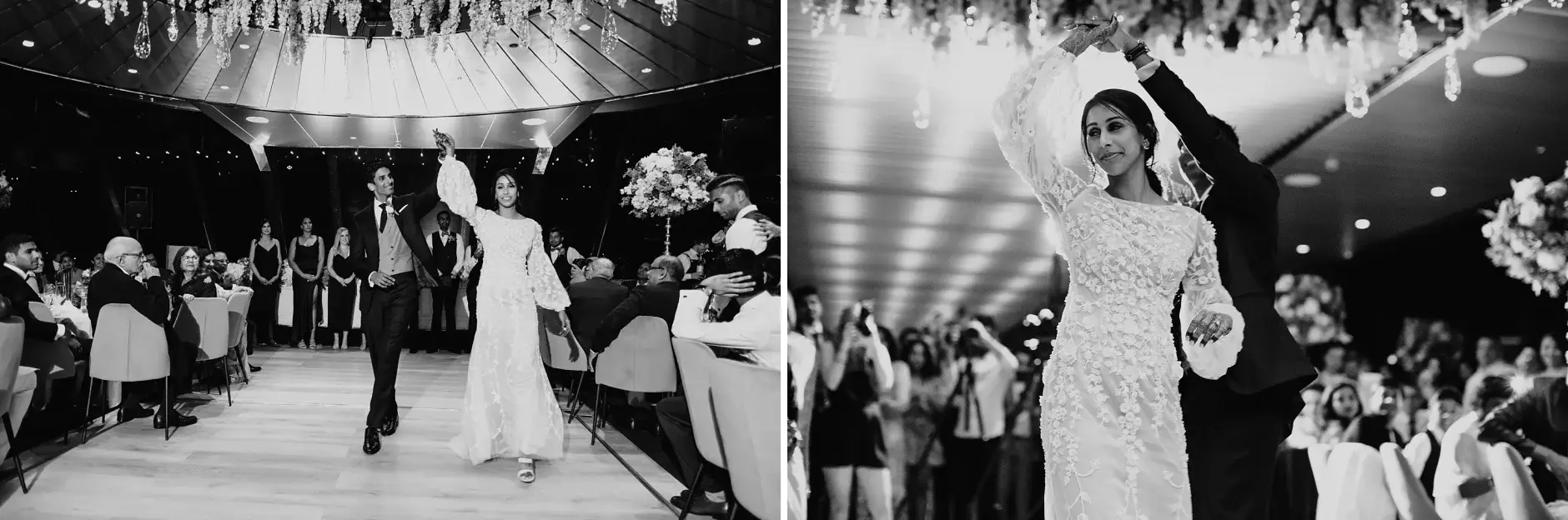 The dance floor, two frames, black and white, Sydney