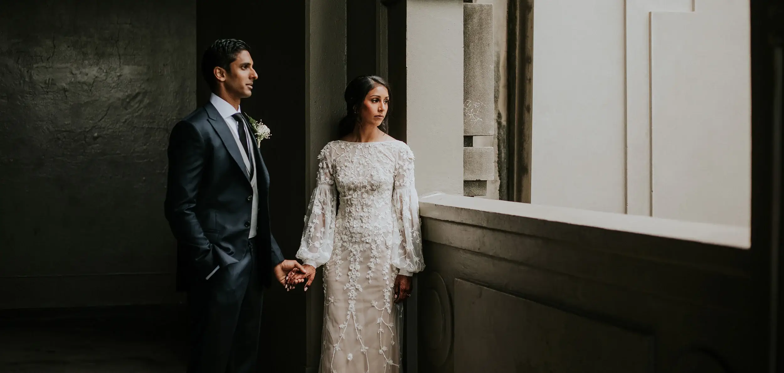 Brahman and Priyanka in traditional Tamil wedding dress, Sydney