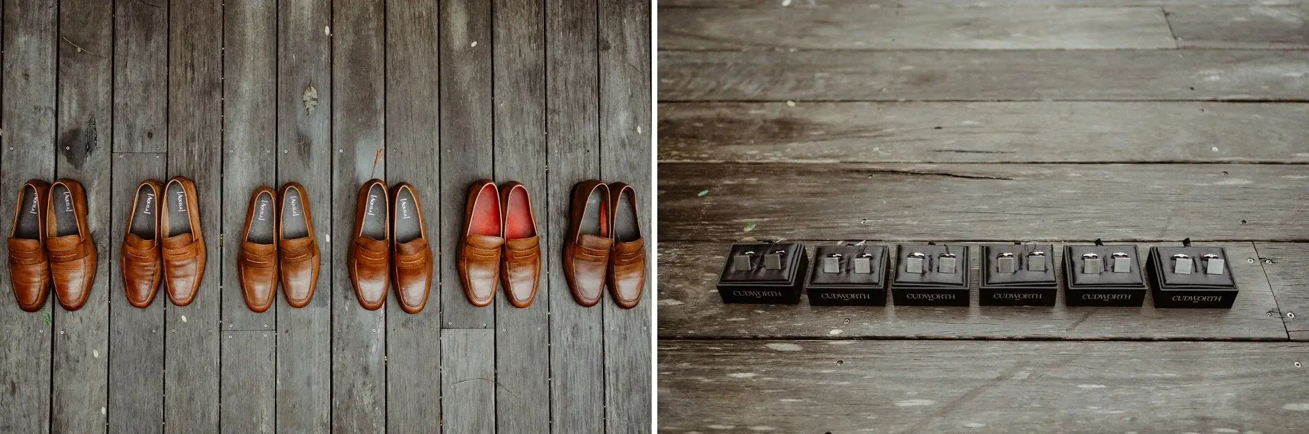 Bottles of beer lined up and a row of wooden pegs, Byron Bay