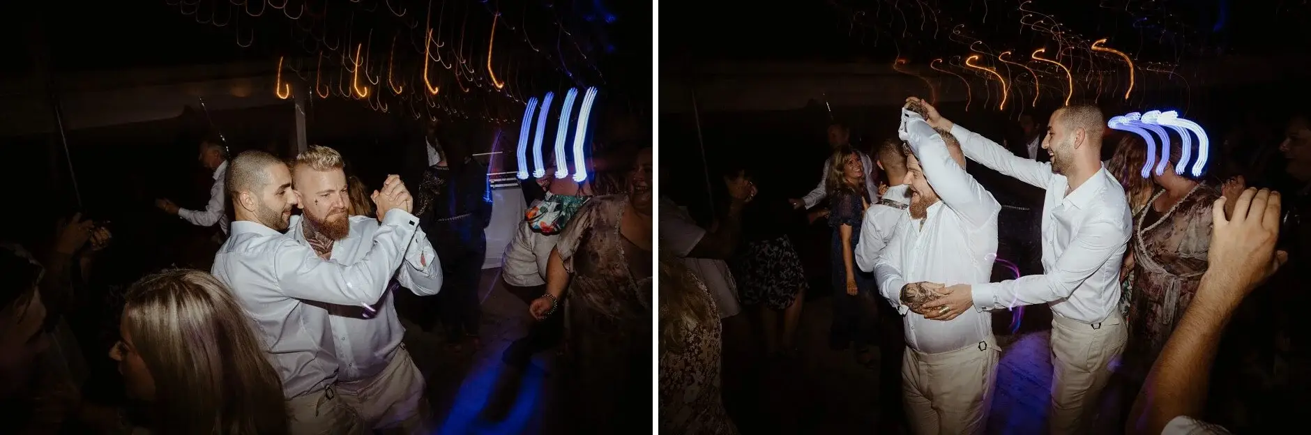 The dance floor late in the night, Byron View Farm