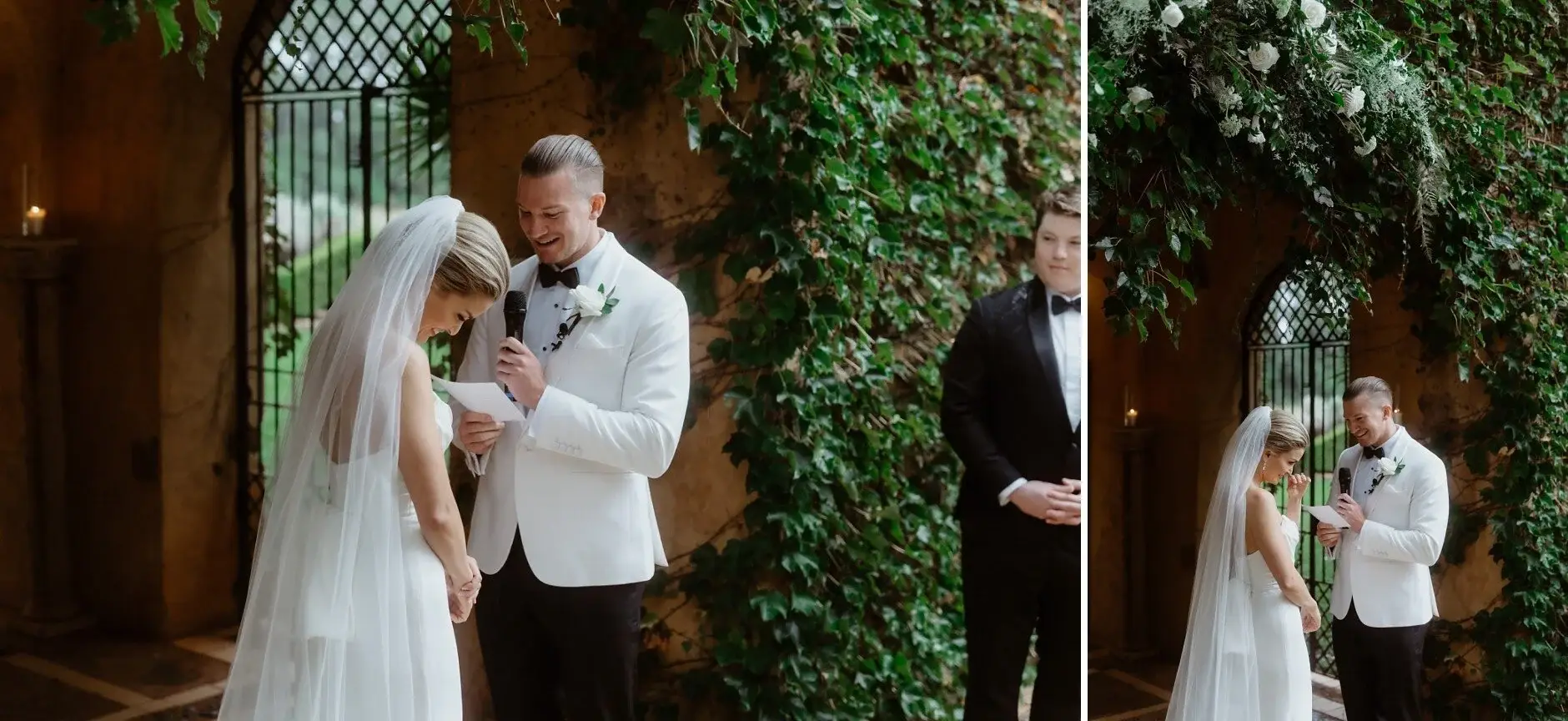 Maddie and John's first kiss as a married couple, Deux Belettes
