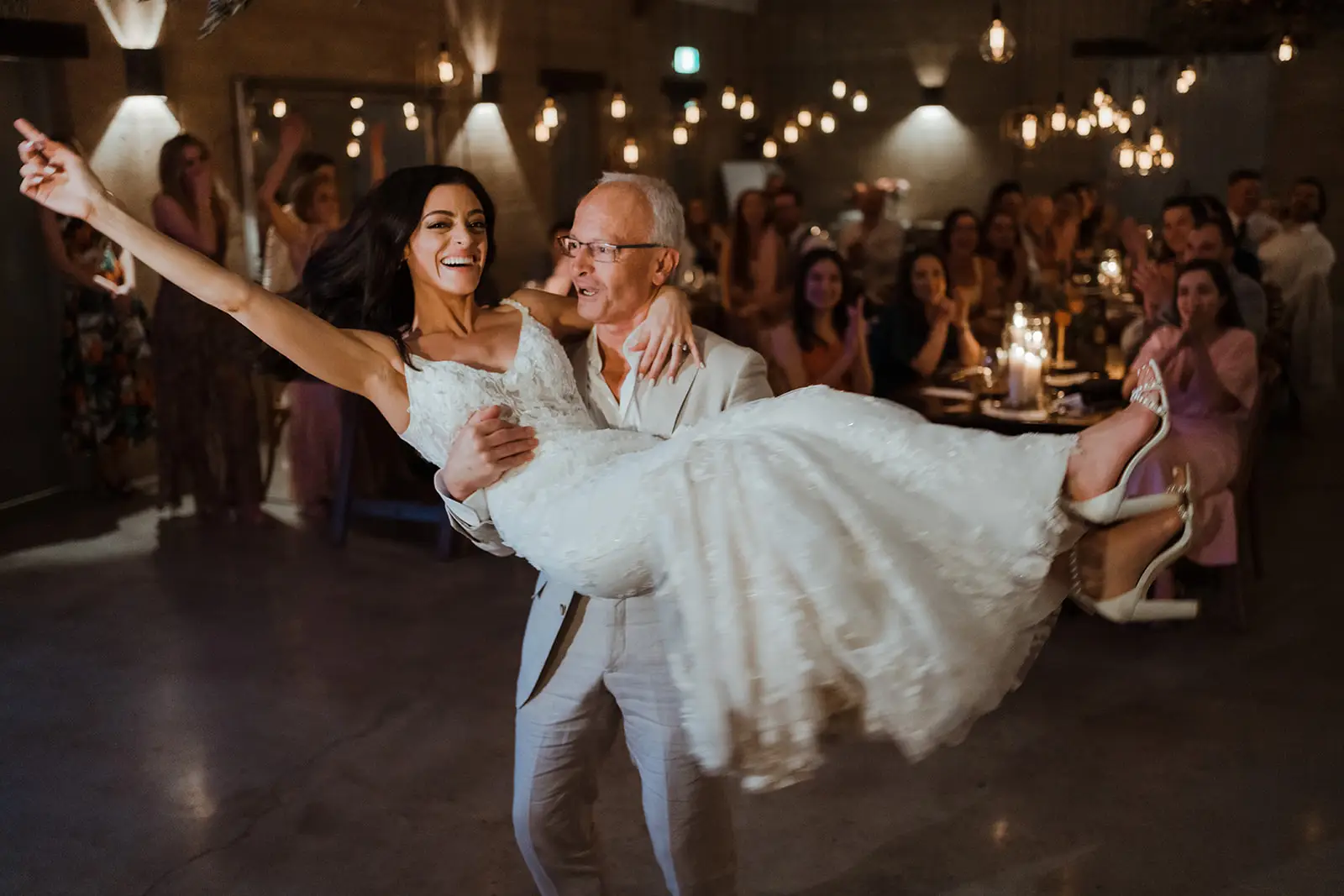 On the dance floor under the festoons, EarthHouse