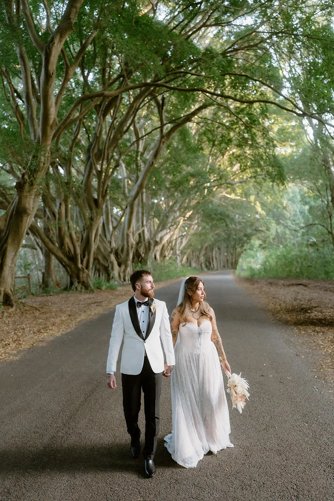 Walking the fig-lined lane together, Ewingsdale