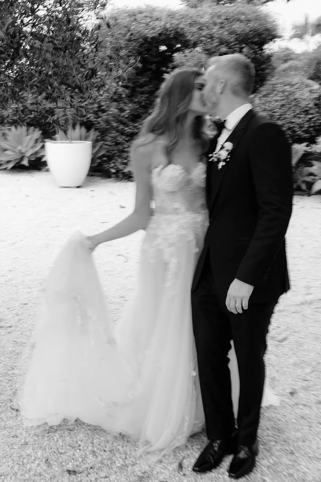 Letitia and Yoni together in the garden, Byron Bay