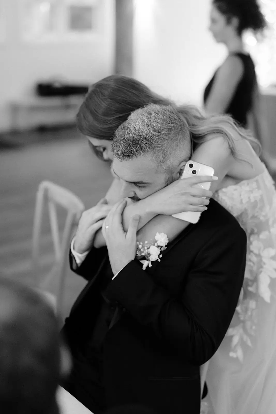 An emotional moment during the speeches, Byron Bay