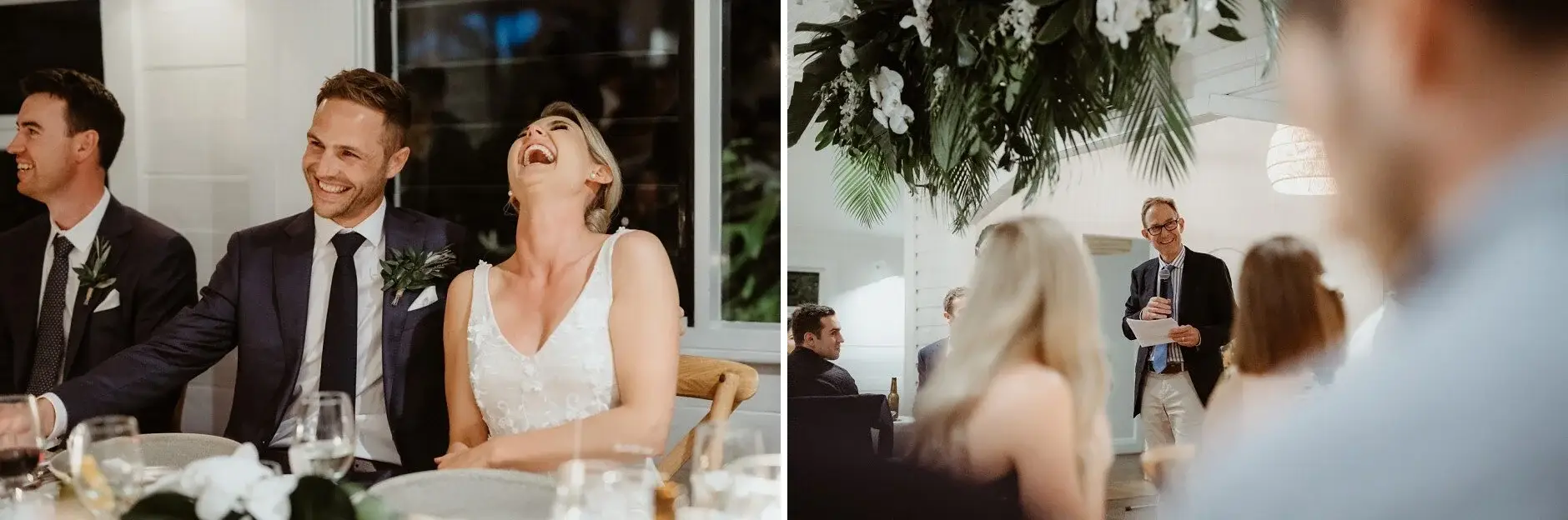 Laughter at the table during the reception, Byron Bay