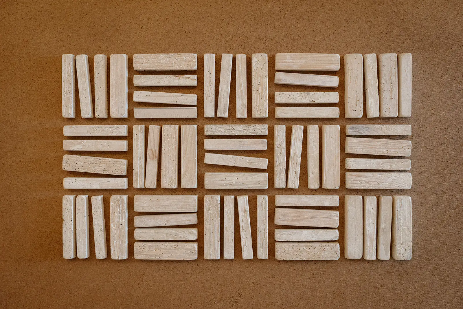 A woven basketweave wall panel at the Crowne Plaza, Nadi Bay