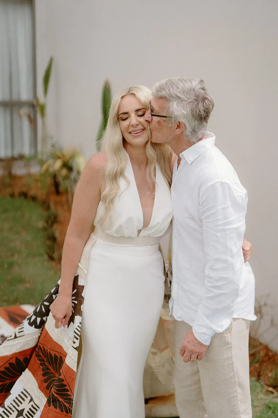 Brittany with her mother before the ceremony, Crowne Plaza Nadi Bay