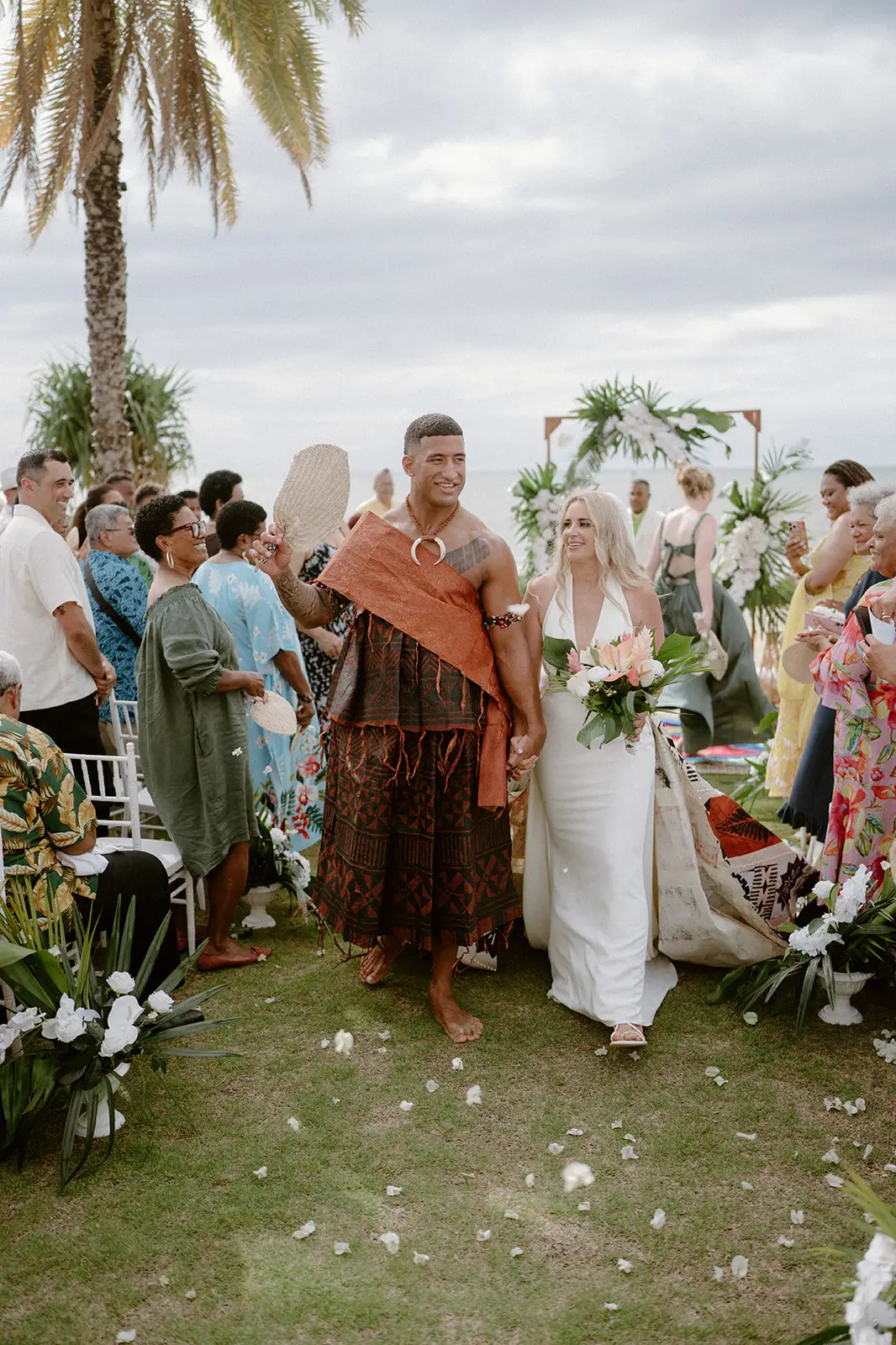 The ceremony seen down the aisle, Crowne Plaza Nadi Bay