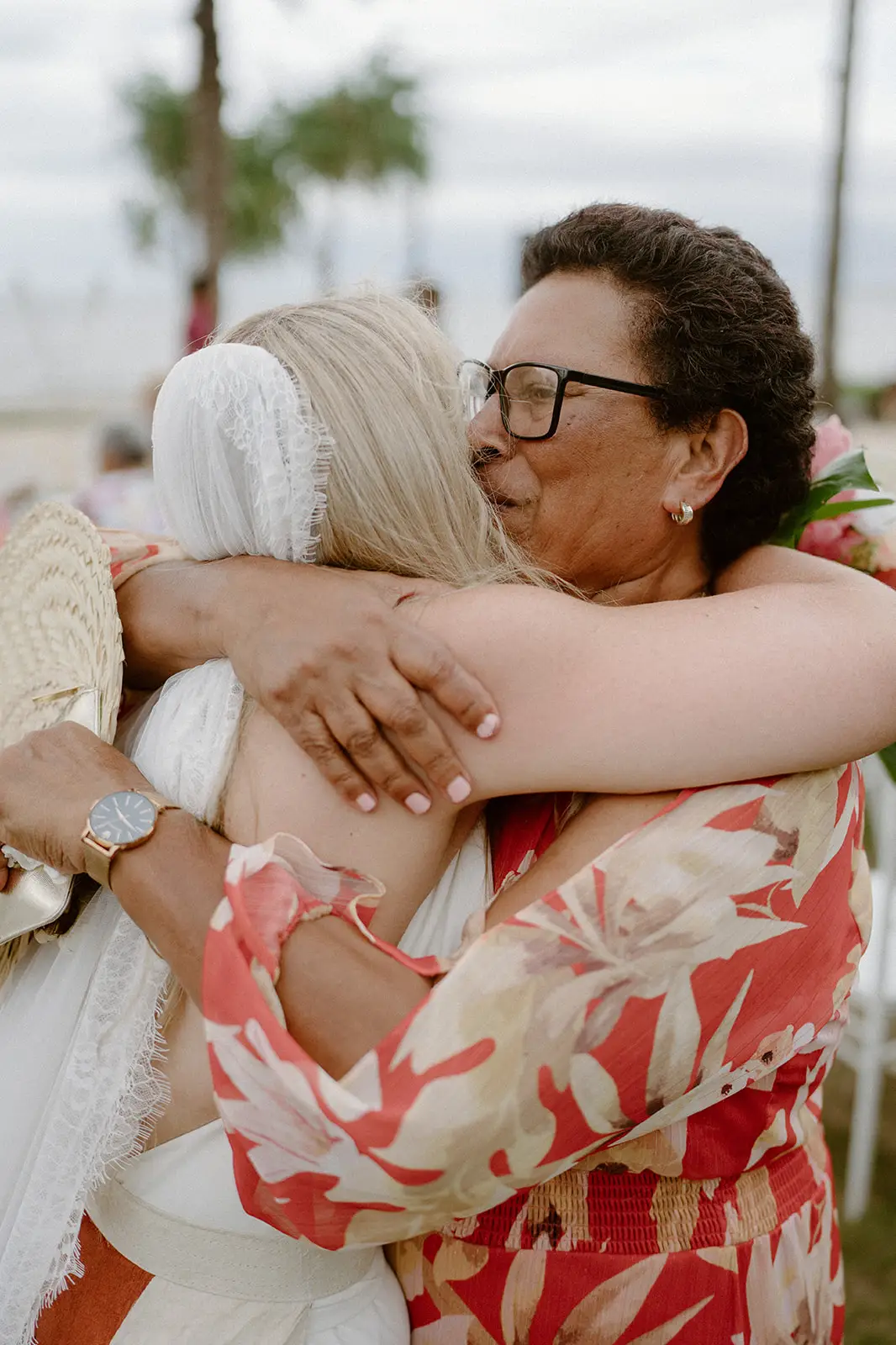 A warm hug for Brittany after the ceremony, Nadi Bay