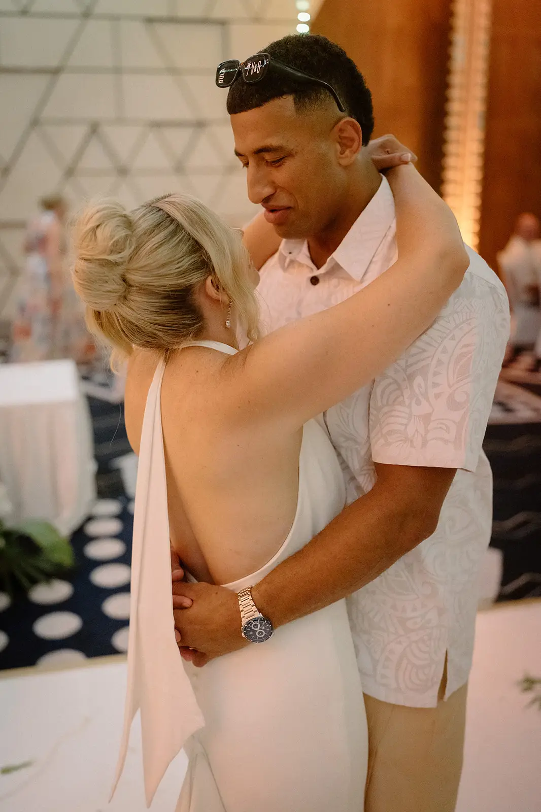 Brittany and Viliame on the dance floor, Nadi Bay
