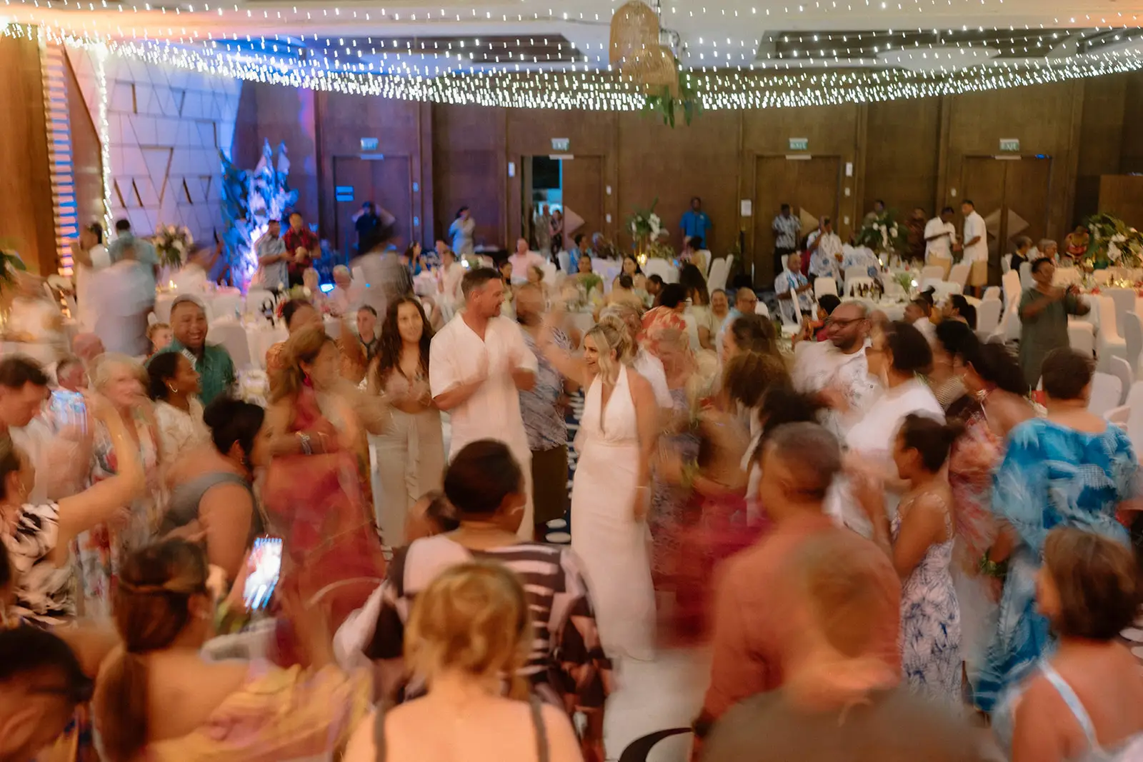 A packed dance floor at the reception, Crowne Plaza Nadi Bay