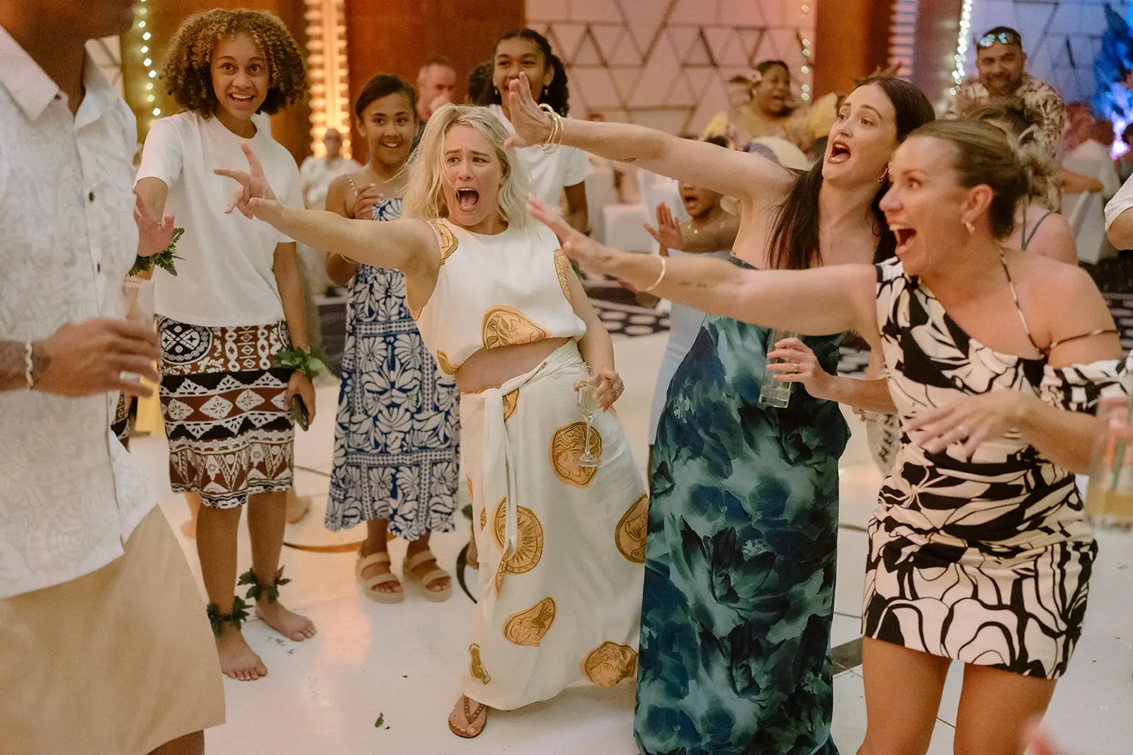 The dance floor crowded with guests, Crowne Plaza Nadi Bay