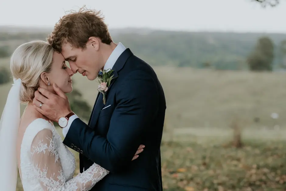 Jarrod holding Jessica's face in the last of the golden light, Eureka