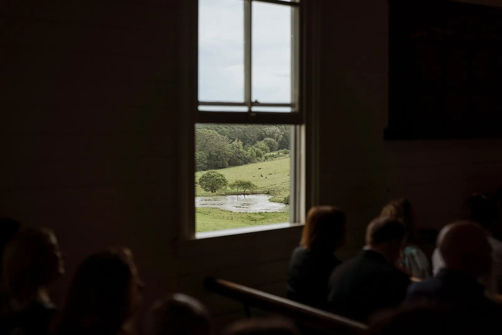 Light through the hall window before the ceremony, Newrybar