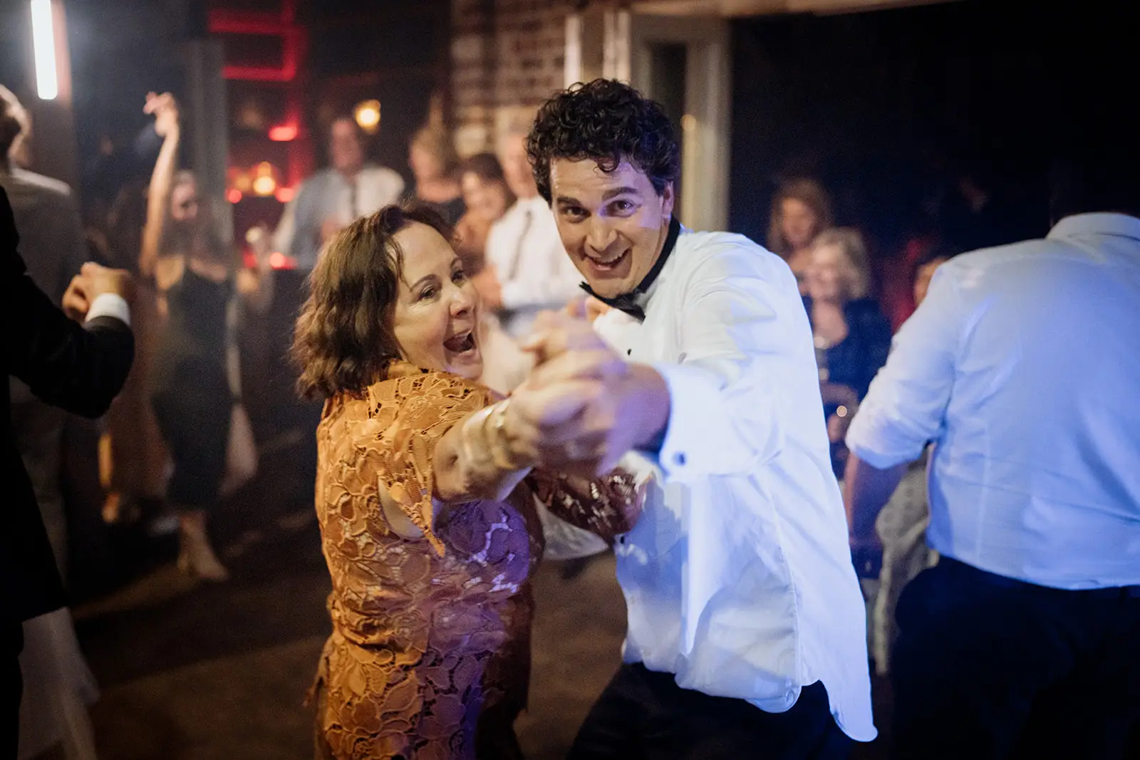 Guests packed onto the dance floor, Harvest Newrybar