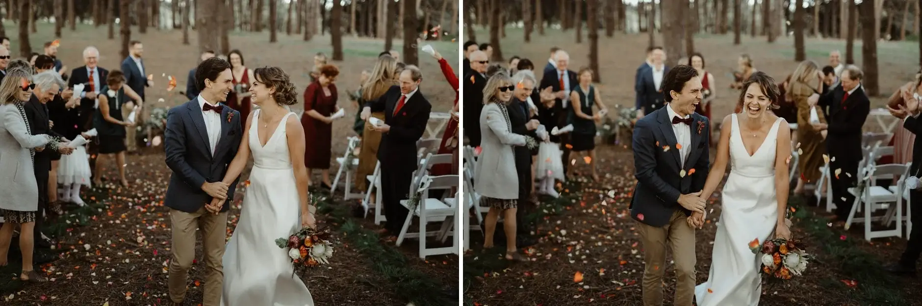 Kath and Ross among the guests after the ceremony, Centennial Park