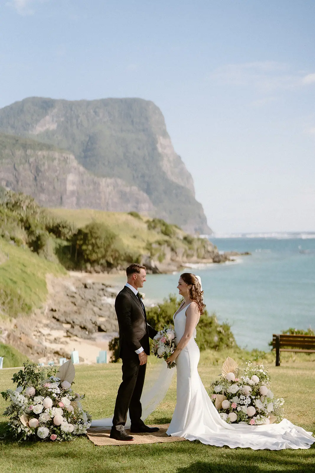 Vows with Mount Lidgbird rising behind, Lord Howe Island