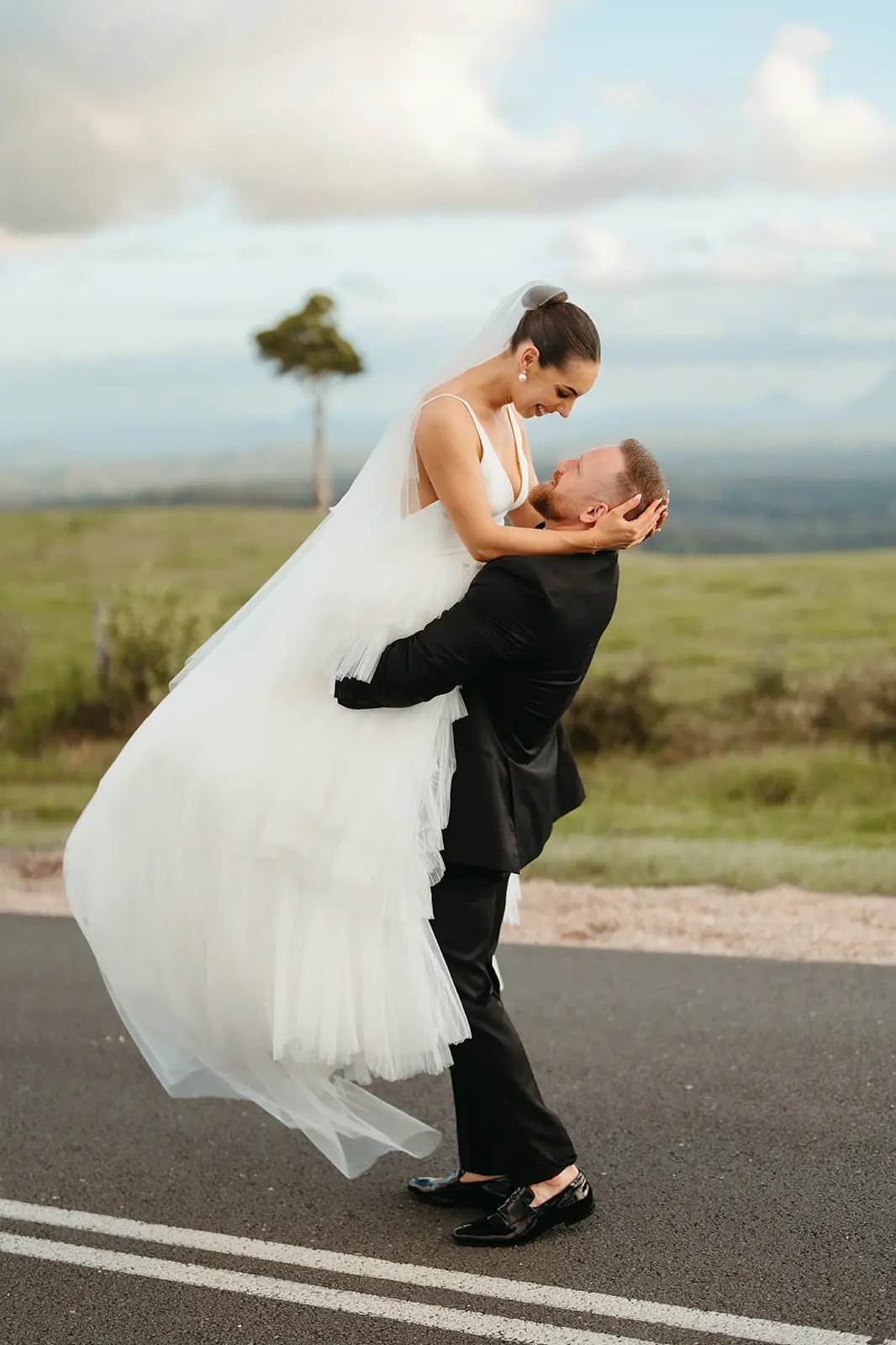 Lifted off her feet on the road at the top of the property, Maleny Manor