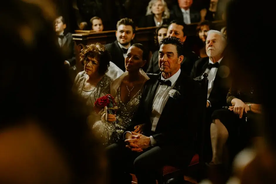 Guests watching from the front rows, Riverside