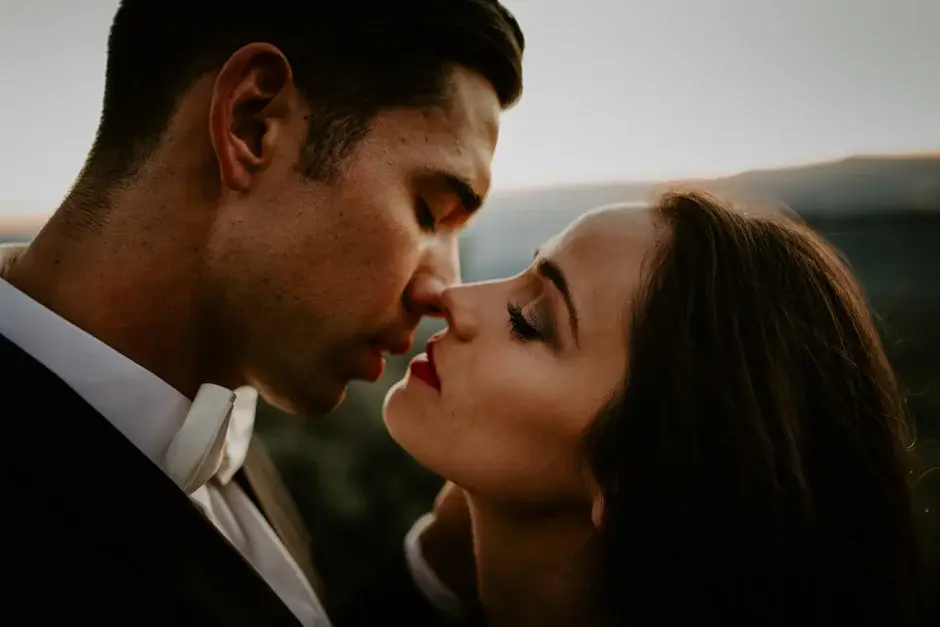 A kiss in the golden light, California
