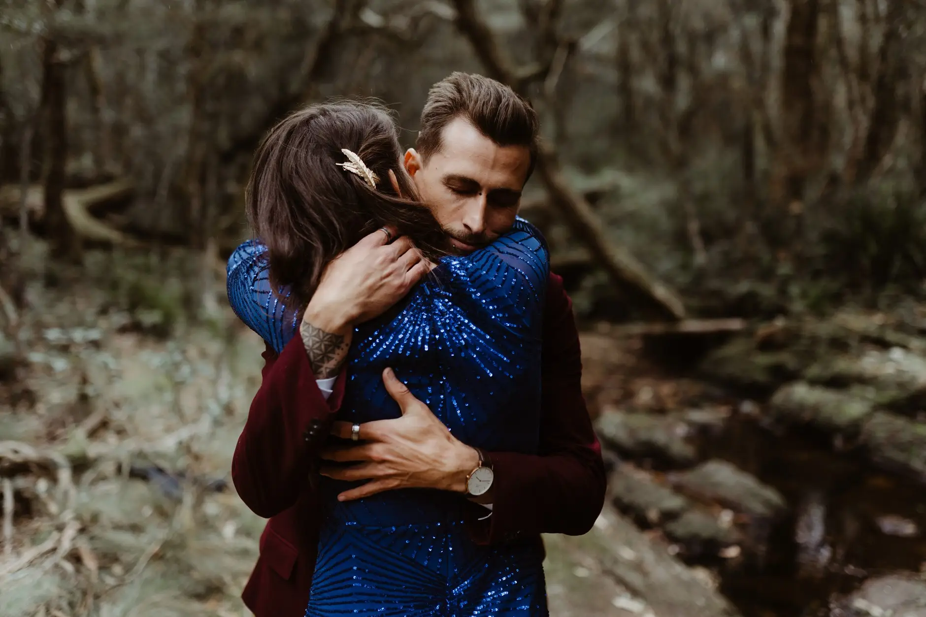 A long embrace after the vows, New England National Park