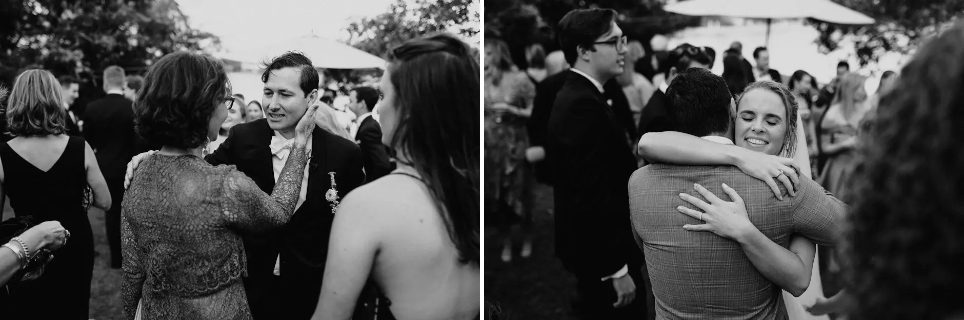 Embraces after the ceremony, Burleigh Heads