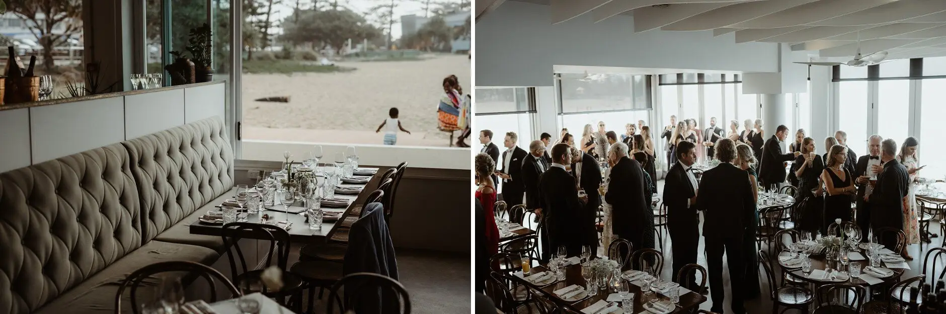 The dining room at Rick Shores before the guests arrive