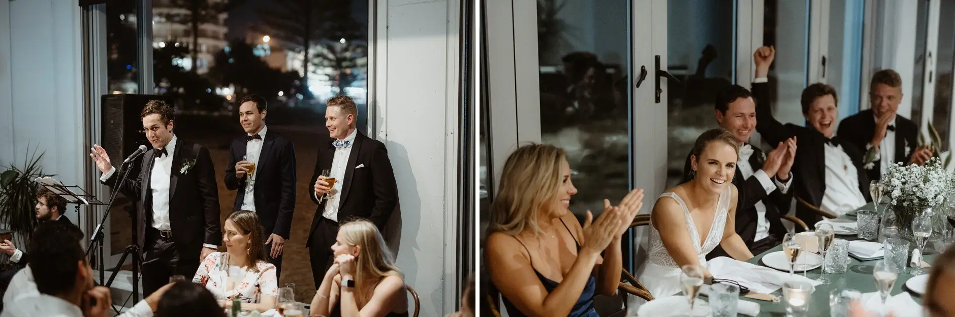 Laughter around the table during the speeches, Rick Shores