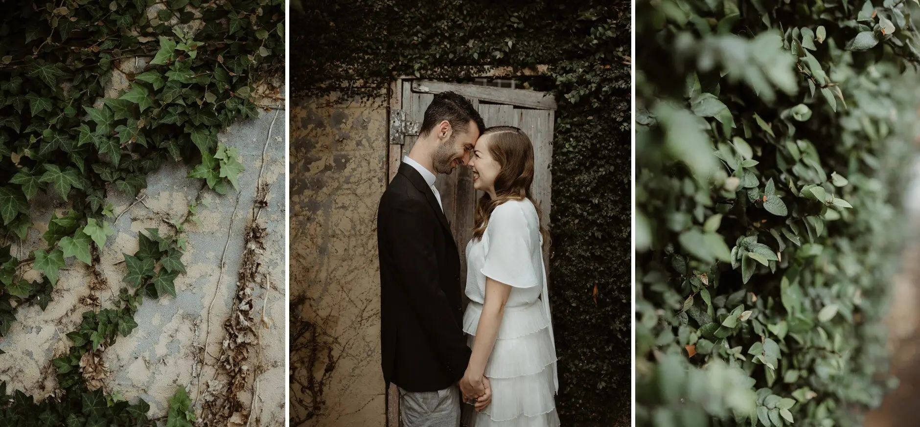 Ivy, and the two of them kissing in a doorway, Surry Hills