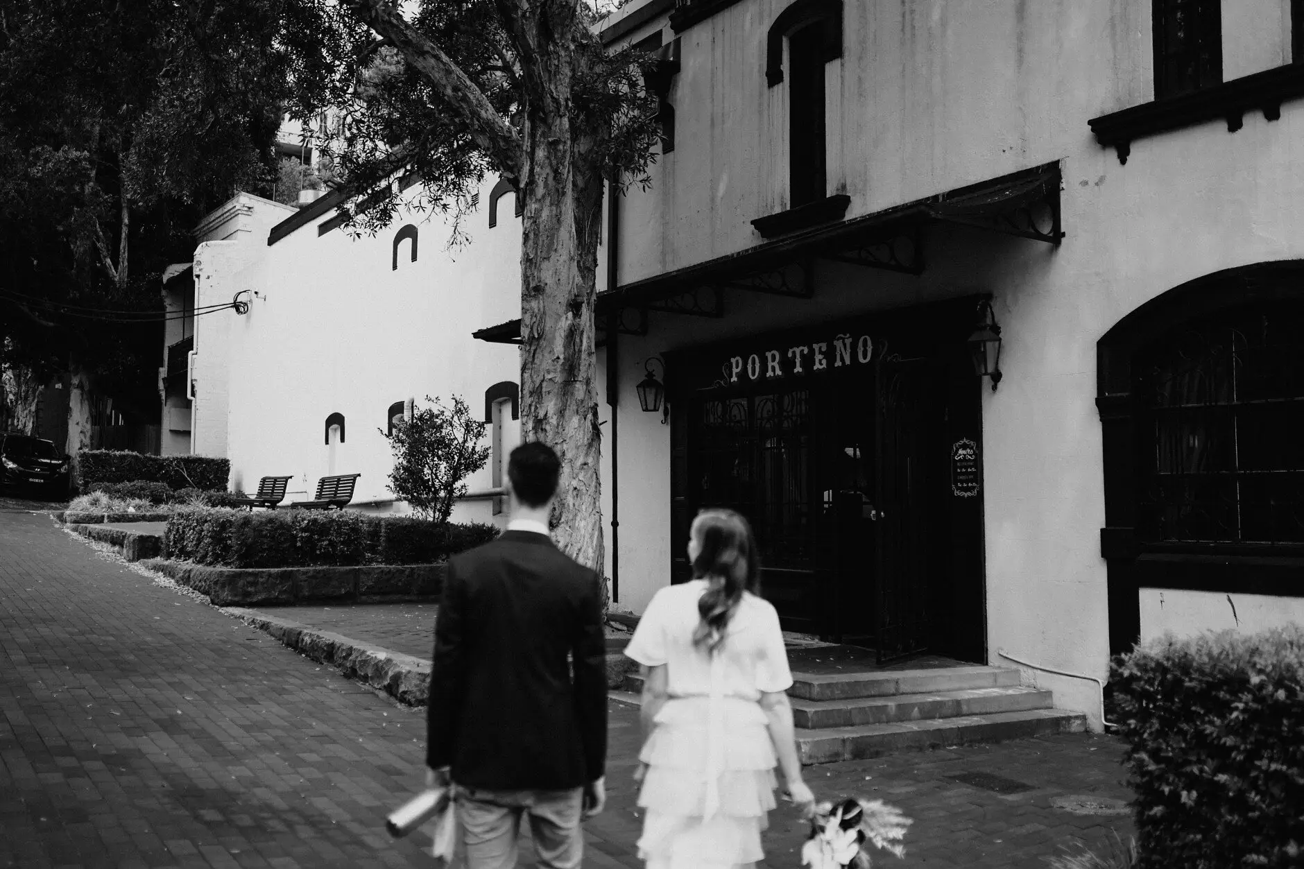 Arriving at the door of Porteño, Surry Hills