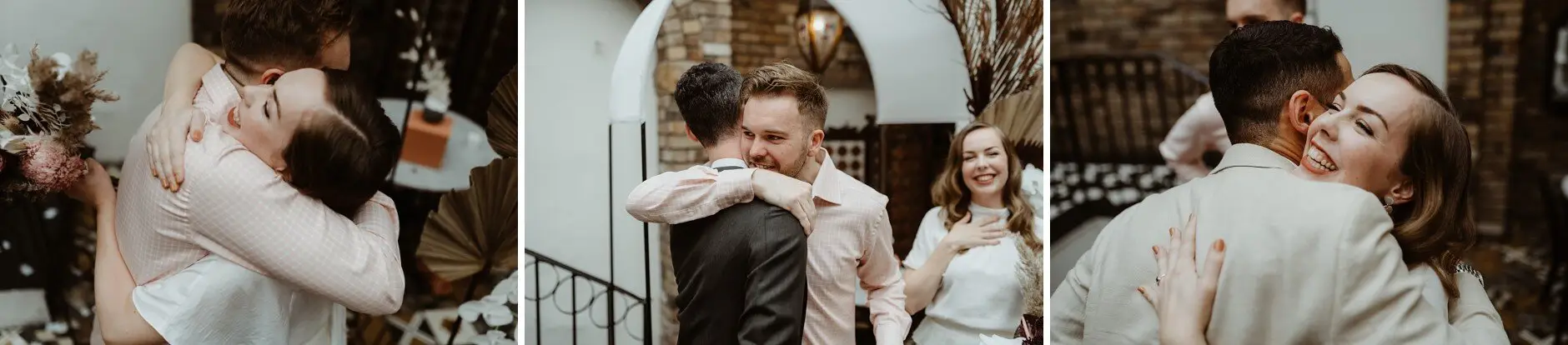 Hugs and congratulations after the ceremony, Porteño, Surry Hills