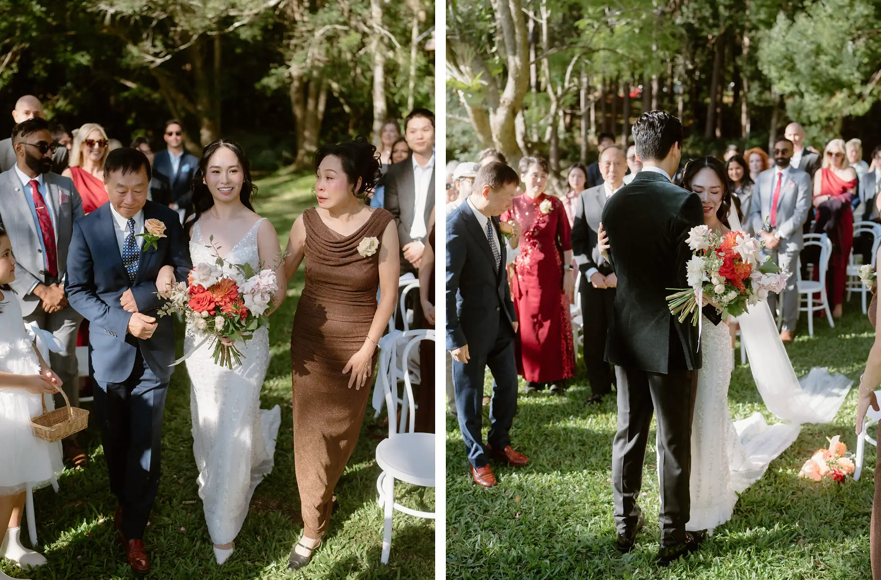 Cathy arriving with her parents, and Thomas turning to see her, Tall Trees Tallebudgera Valley
